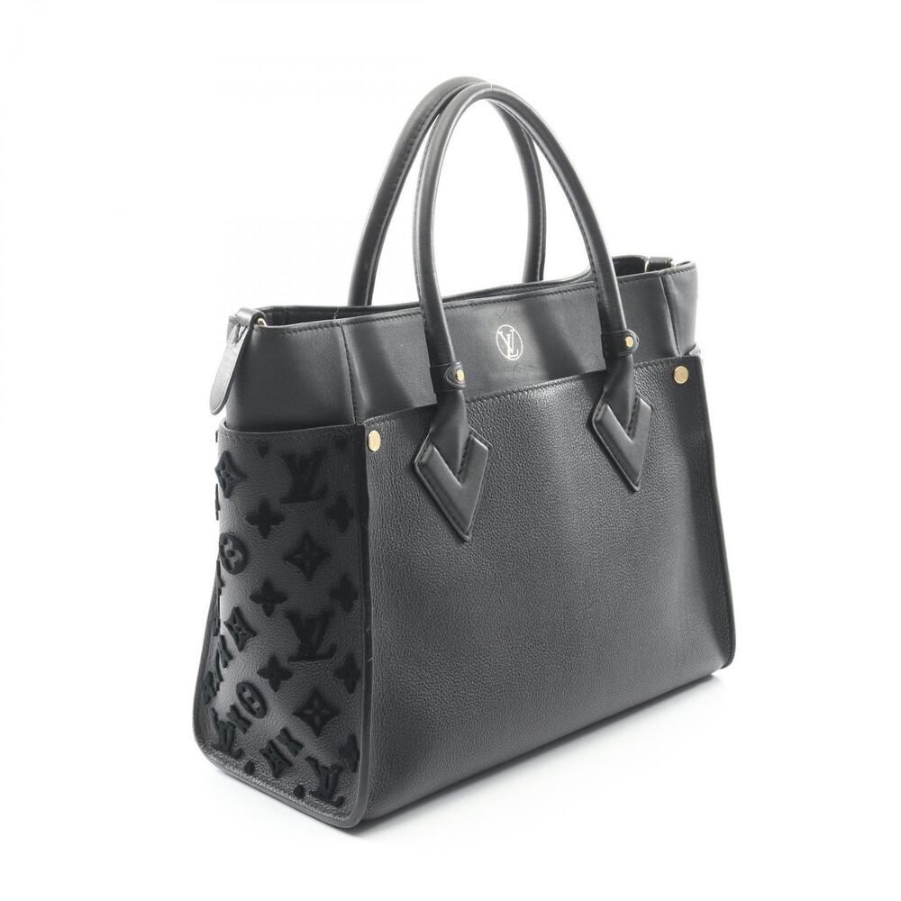 Louis Vuitton Black On Handbag Tuftage Noir Black Monogram Side Leather My
